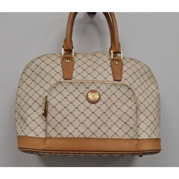 RIONI BRIONI SIGNATURE LAUREN 32 DOMED SATCHEL BAG ITALY - Picture 1 of 11